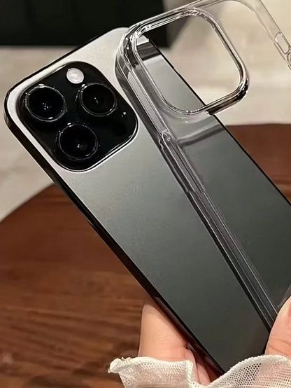 Solid Color Material Transparent Ribbed Suitcase Style Solid Plain Basic TPU Soft Phone Case 5pcs/Pack Transparent Back Cover Compatible With IPhone 17 16 15 14 13 12 11 Pro Max 17 Air 16 15 14 Plus 1