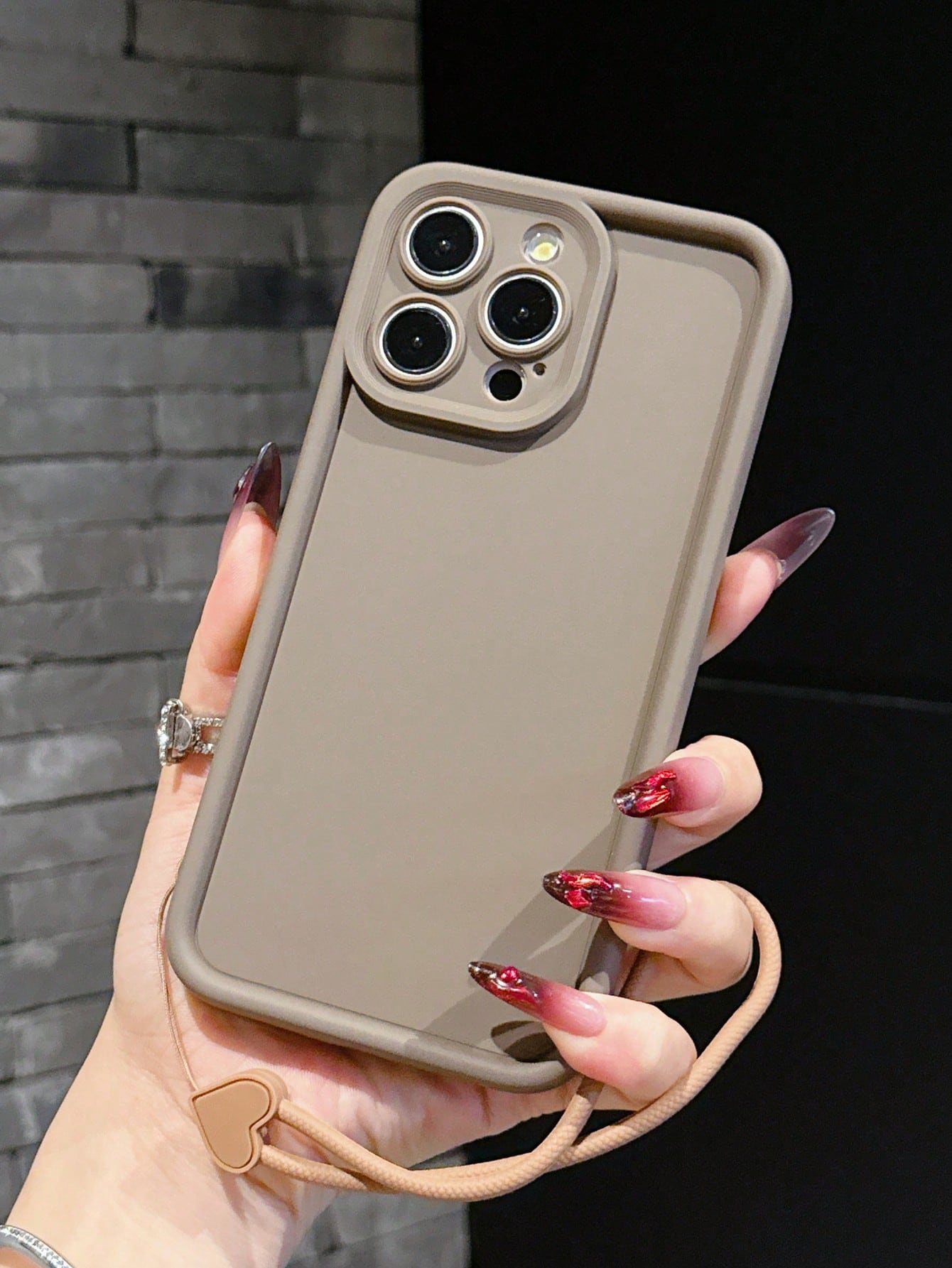 Solid Color Pink Silicone 1pc Thick Silicone Matte Finish Shockproof Full Body Phone Case, Compatible With IPhone 11, 13, 14, 15, 16, X/XS, XR, XS Max, 7/8, 7 Plus/8 Plus, 12, 12 Pro, 12 Pro Max, 16