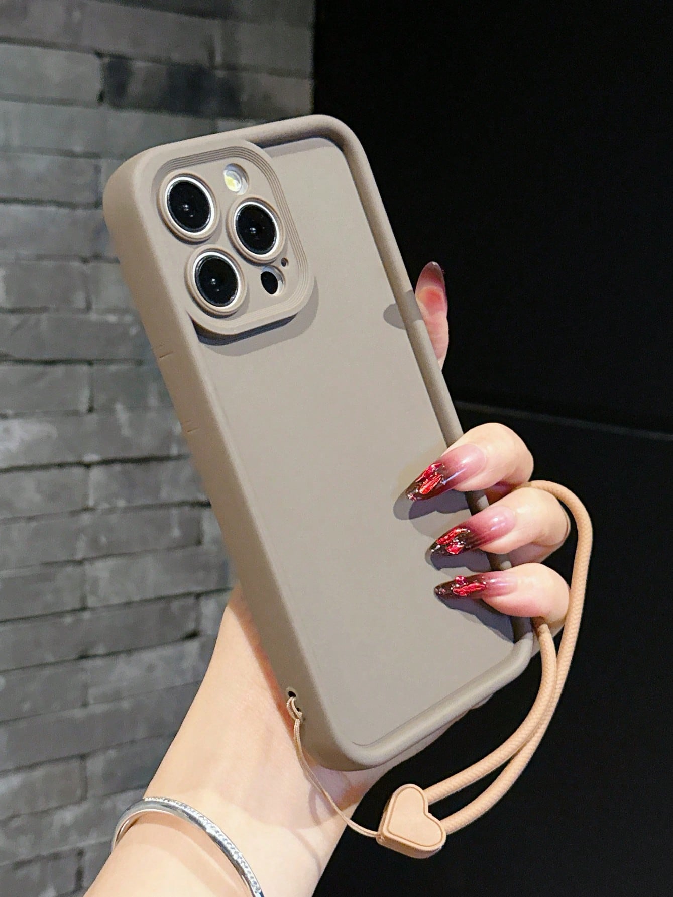 Solid Color Pink Silicone 1pc Thick Silicone Matte Finish Shockproof Full Body Phone Case, Compatible With IPhone 11, 13, 14, 15, 16, X/XS, XR, XS Max, 7/8, 7 Plus/8 Plus, 12, 12 Pro, 12 Pro Max, 16