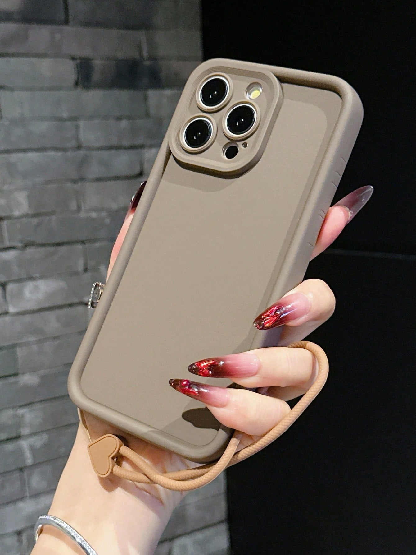 Solid Color Pink Silicone 1pc Thick Silicone Matte Finish Shockproof Full Body Phone Case, Compatible With IPhone 11, 13, 14, 15, 16, X/XS, XR, XS Max, 7/8, 7 Plus/8 Plus, 12, 12 Pro, 12 Pro Max, 16