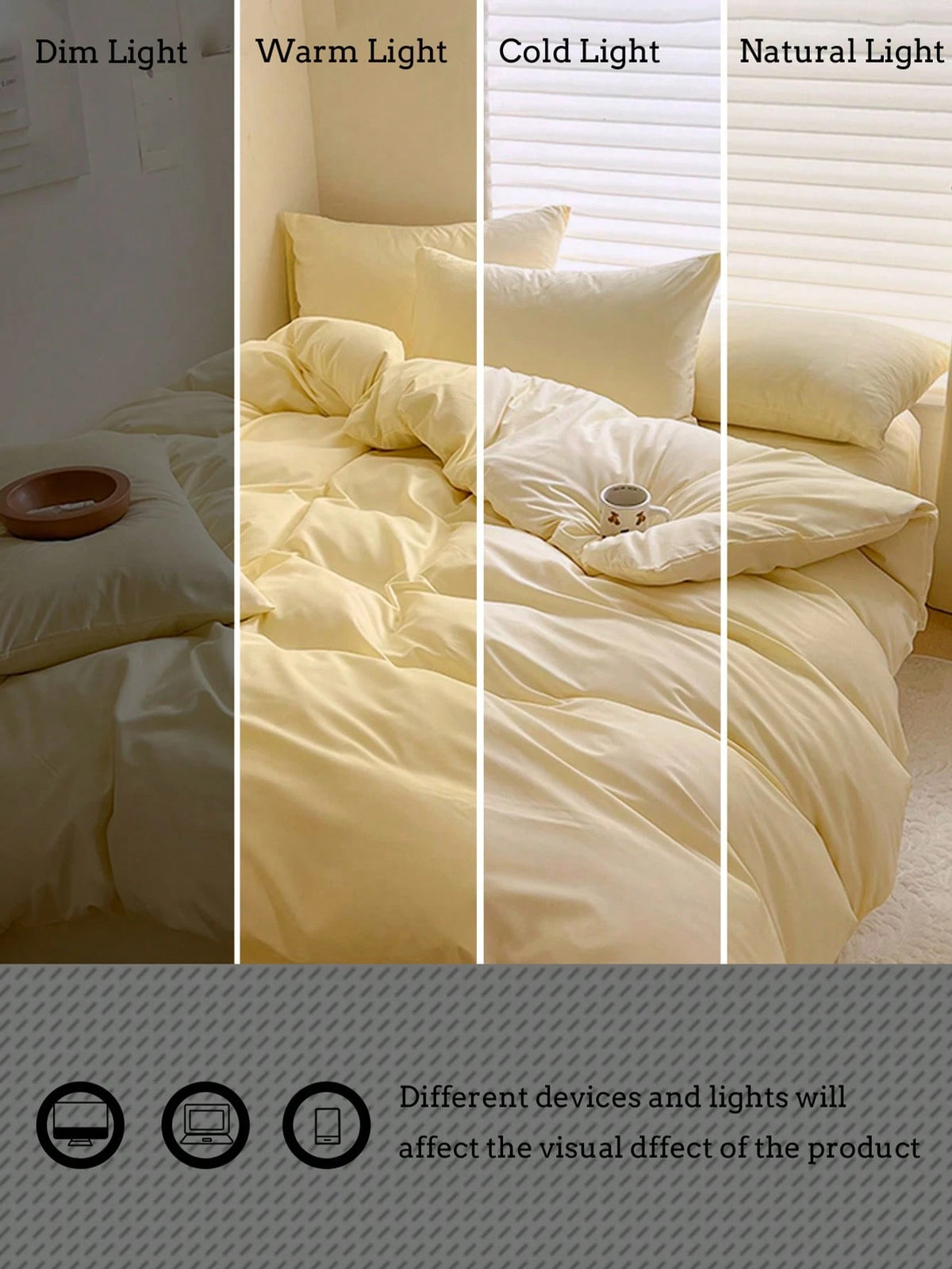 Solid Soft Quilt Cover 3pcs Set