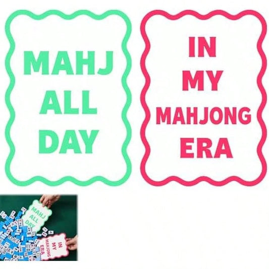 Soulchen 4 Pcs Mahjong Tile Mixer Shufflers For Mixing And Shuffling Tiles Plastic Mahjong Accessories Gifts For Lovers Games Decorative Printed Design (Transparent Frosted Print)