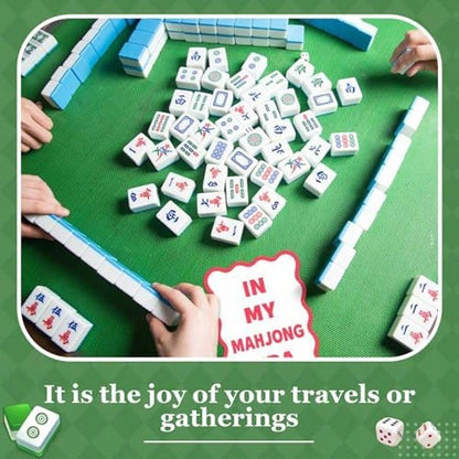 Soulchen 4 Pcs Mahjong Tile Mixer Shufflers For Mixing And Shuffling Tiles Plastic Mahjong Accessories Gifts For Lovers Games Decorative Printed Design (Transparent Frosted Print)