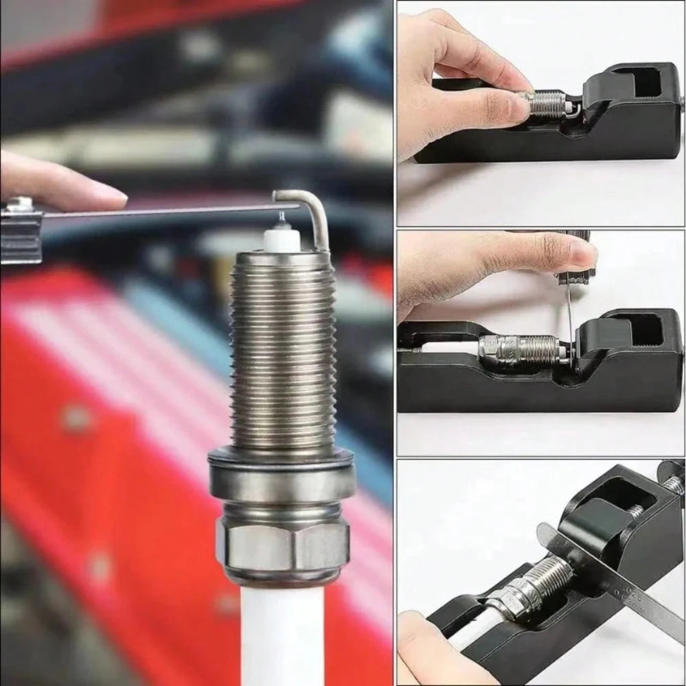 Spark Plug Gap Adjustment Tool Kit With Feeler Gauge, Suitable For Most Cars And Motorcycles