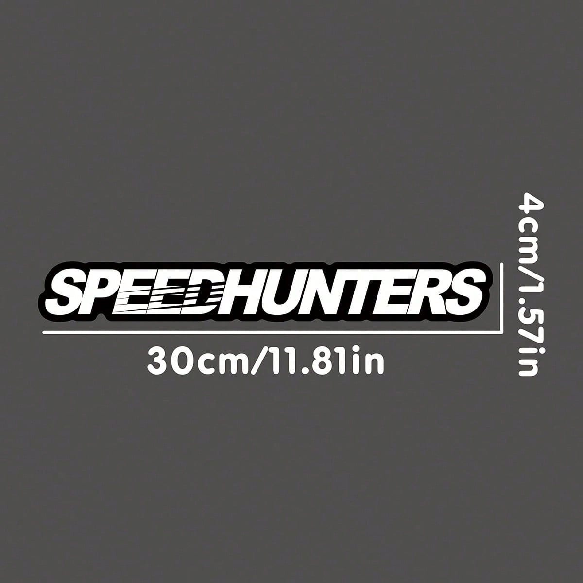 Speed Hunters Letter Bike Frame Sticker, Racing Cursive Text Bicycle Decor Decal, Self-Adhesive Waterproof Cycling Accessory