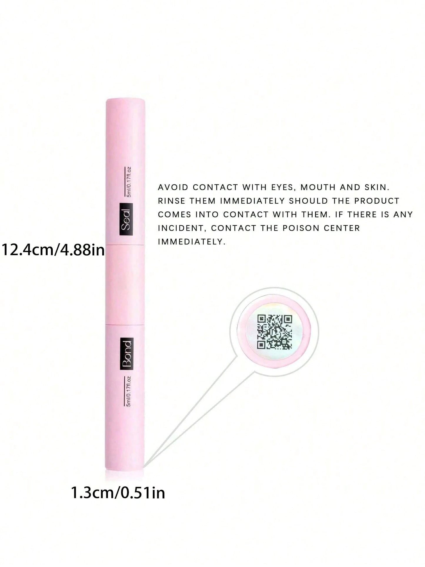 SRCKFIZ 2-In-1 Eyelash Glue & Sealant Pen, Waterproof & Quick Drying, Enhances Lash Effect Without Irritation, Eyelash Glue For DIY Lash Extensions