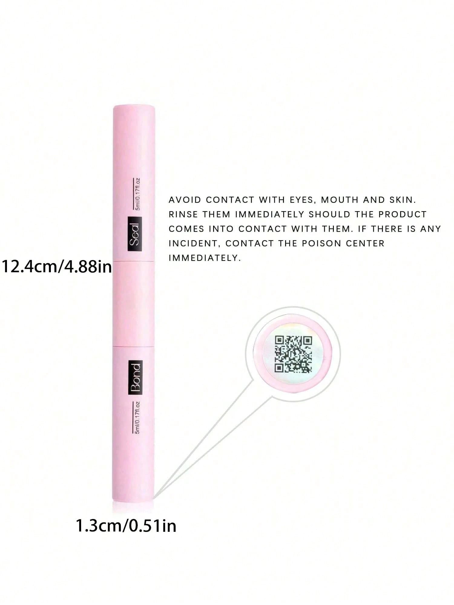 SRCKFIZ 2-In-1 Eyelash Glue & Sealant Pen, Waterproof & Quick Drying, Enhances Lash Effect Without Irritation, Eyelash Glue For DIY Lash Extensions