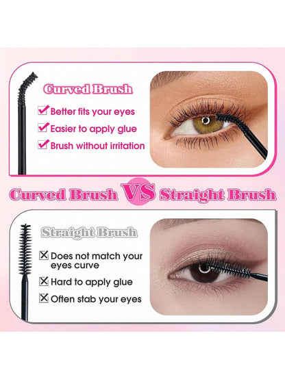 SRCKFIZ 2-In-1 Eyelash Glue & Sealant Pen, Waterproof & Quick Drying, Enhances Lash Effect Without Irritation, Eyelash Glue For DIY Lash Extensions