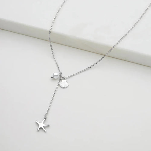 Starfish Mini Necklace - Silver