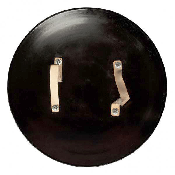 Steel Domed Shield - Leather Grips