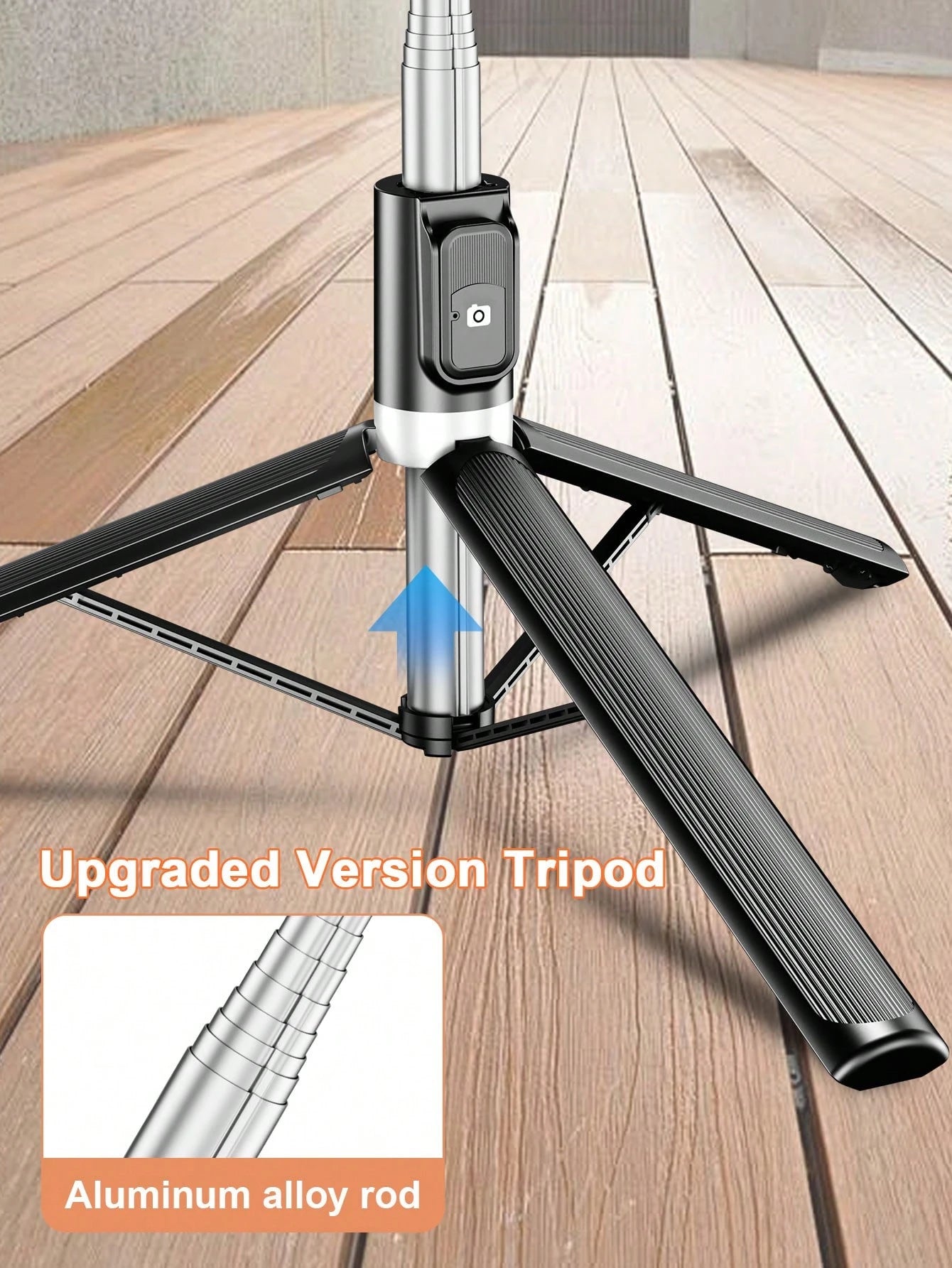 STICKMAG 130cm Wireless Bluetooth Selfie Stick Tripod With 3-Speed Adjustable LED Beauty Light, 360° Rotating Stainless Steel Anti-Shake, Suitable For Smartphones