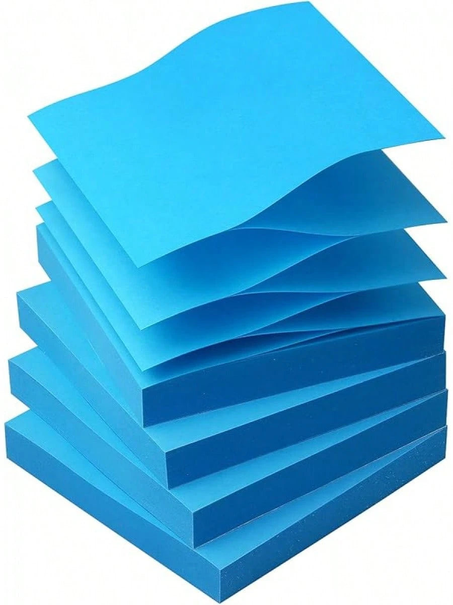 Sticky Notes Up Self-Stick Notes Pads With Bright Colors, Easy To Post Office, School, Home, 4 Pads/Pack, 90 Sheets/Pad (Red)