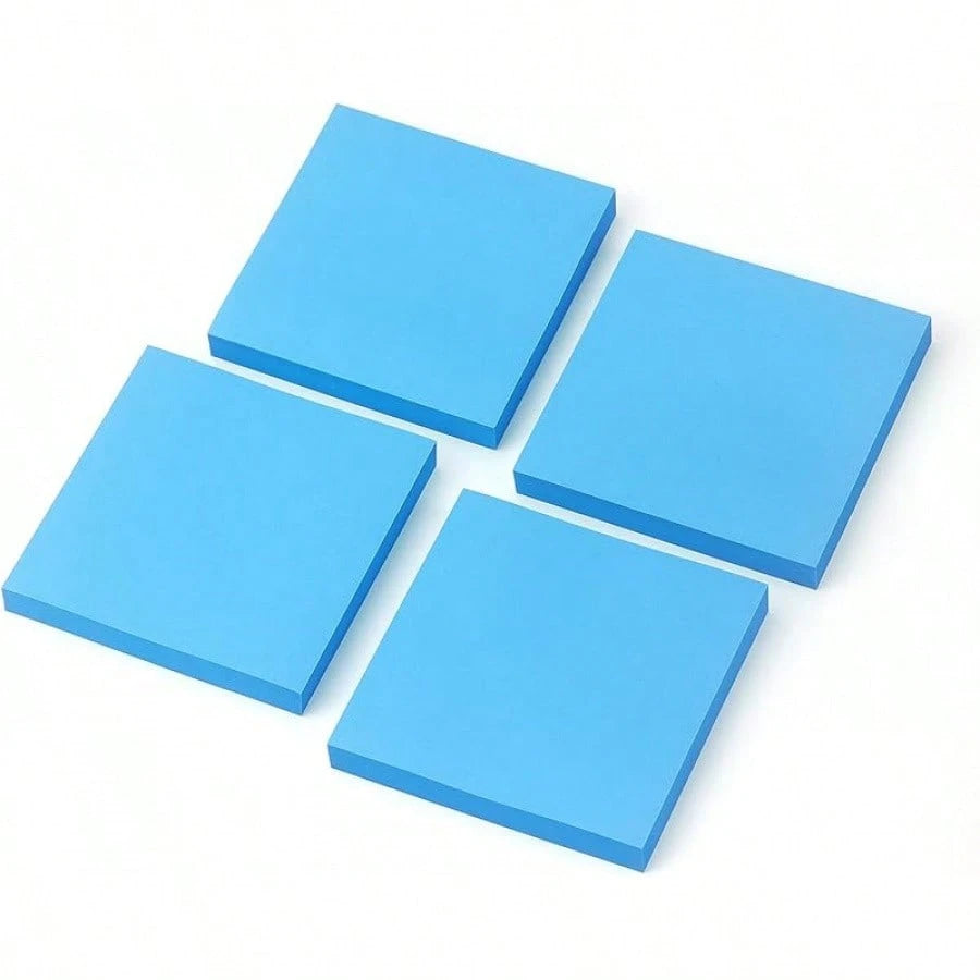 Sticky Notes Up Self-Stick Notes Pads With Bright Colors, Easy To Post Office, School, Home, 4 Pads/Pack, 90 Sheets/Pad (Red)