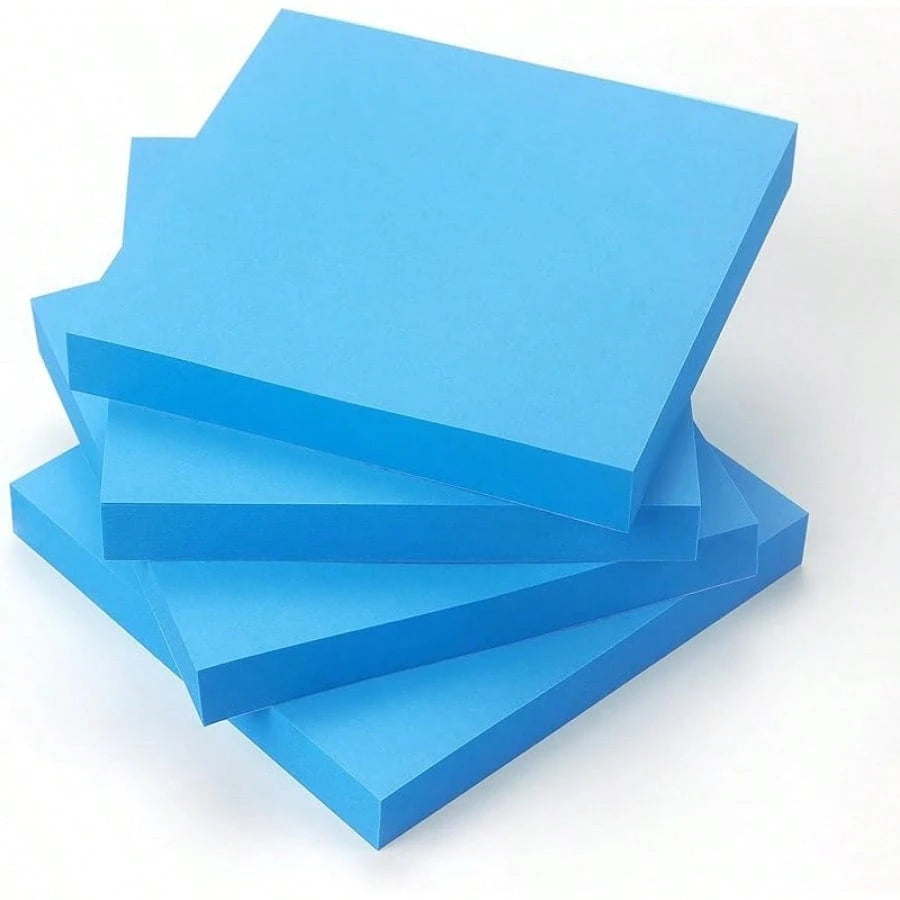 Sticky Notes Up Self-Stick Notes Pads With Bright Colors, Easy To Post Office, School, Home, 4 Pads/Pack, 90 Sheets/Pad (Red)