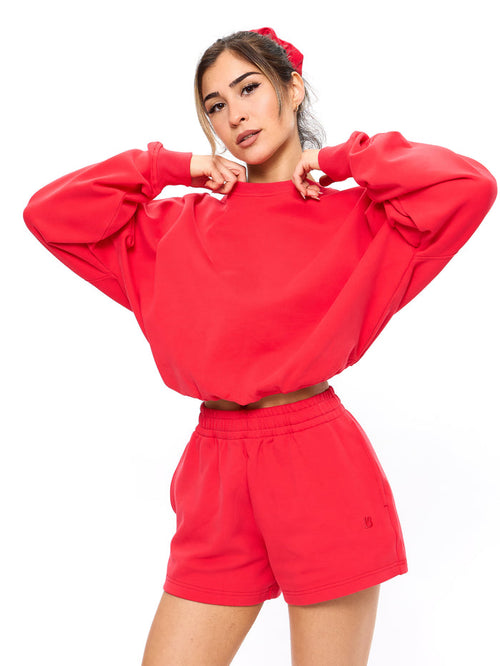 Story Cloud Pullover - Salsa Red