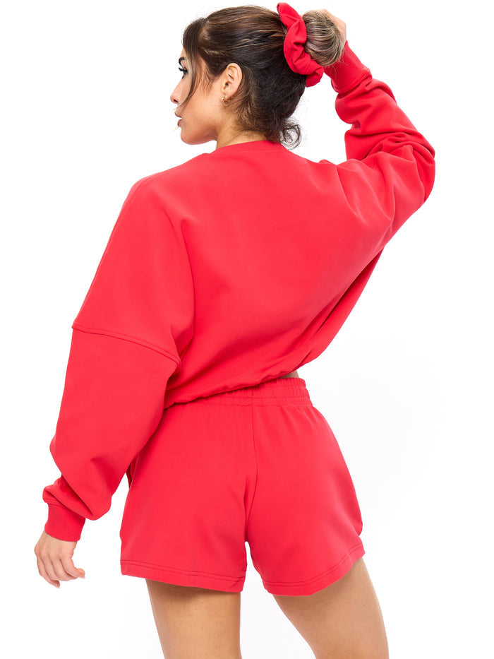 Story Cloud Pullover - Salsa Red