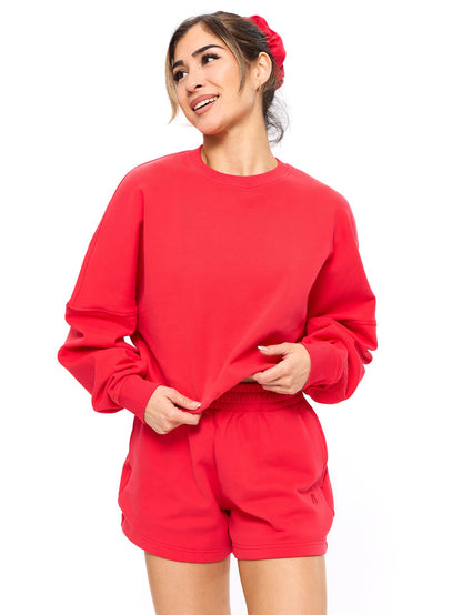 Story Cloud Pullover - Salsa Red