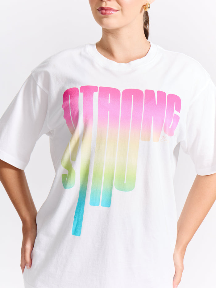 Strong SS Tee - White