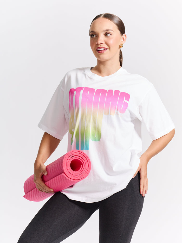 Strong SS Tee - White