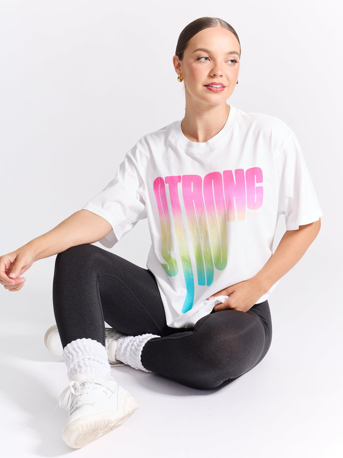 Strong SS Tee - White
