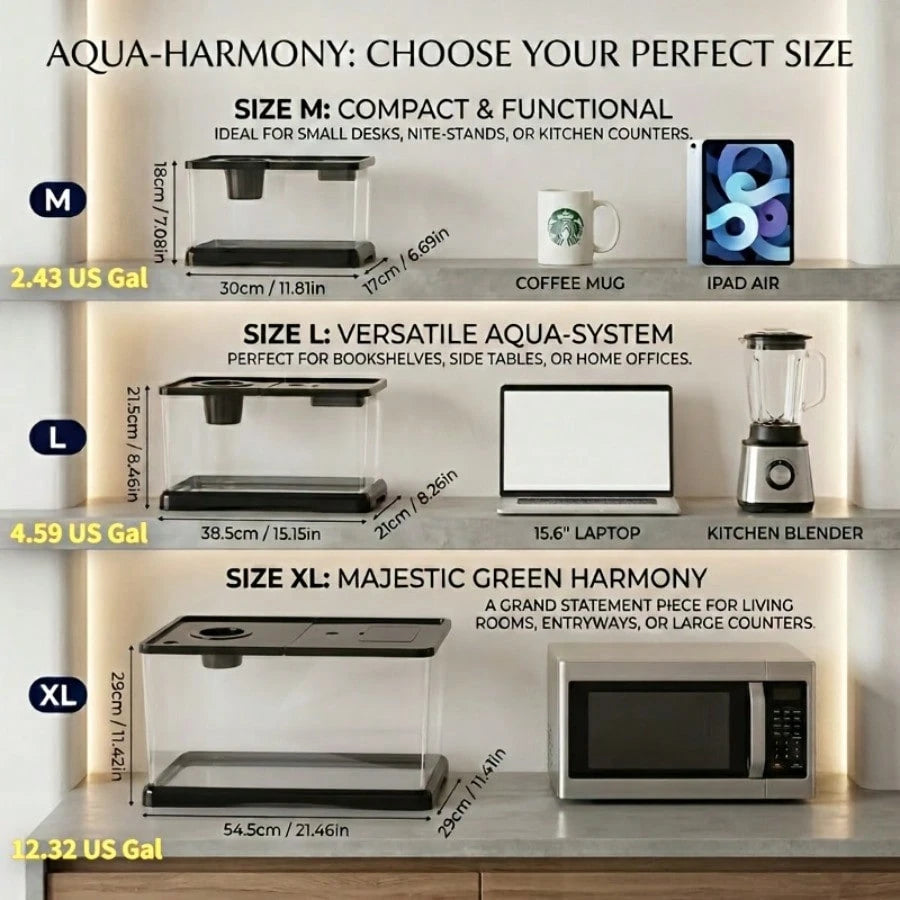 Sturdy Large Aquarium With A Lid- Clear, Leak-Resistant Design Suitable For Fish, Turtles, And Aquatic Plants, Perfect For Use In For Home Offices Or Classrooms, Featuring A Contemporary Rectangular