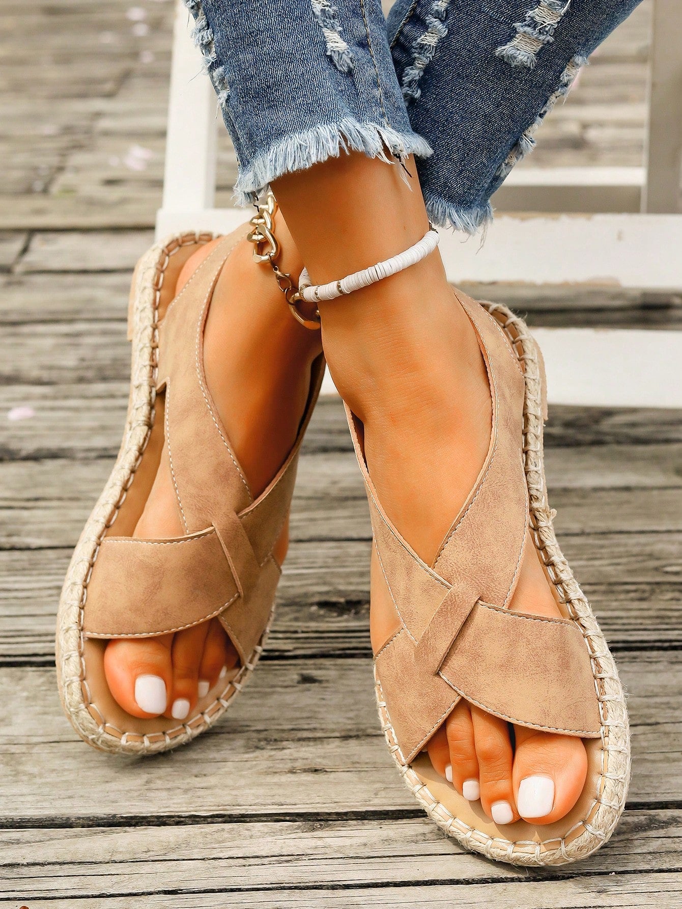 Styleloop Women's Flat Sandals, Boho Style, Retro American, Music Festival, Party, Beach, Travel Essentials Summer Shoes