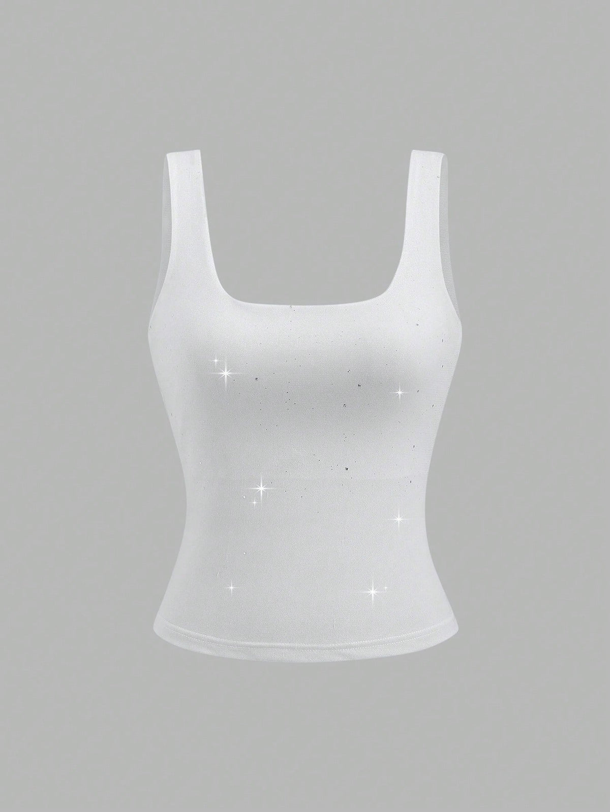 Sweetra New Shiny Fabric Elegant Commuter Everyday Slim Waist Women Tank Top, Autumn