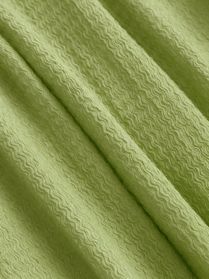 Sweetra Solid Color Cinched Waist Fitted Knit Maxi Dress, European And American Style