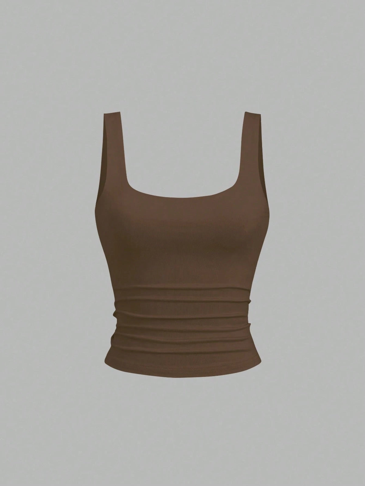 Sweetra Women Casual Ruched Square Neck Camisole Top, Summer