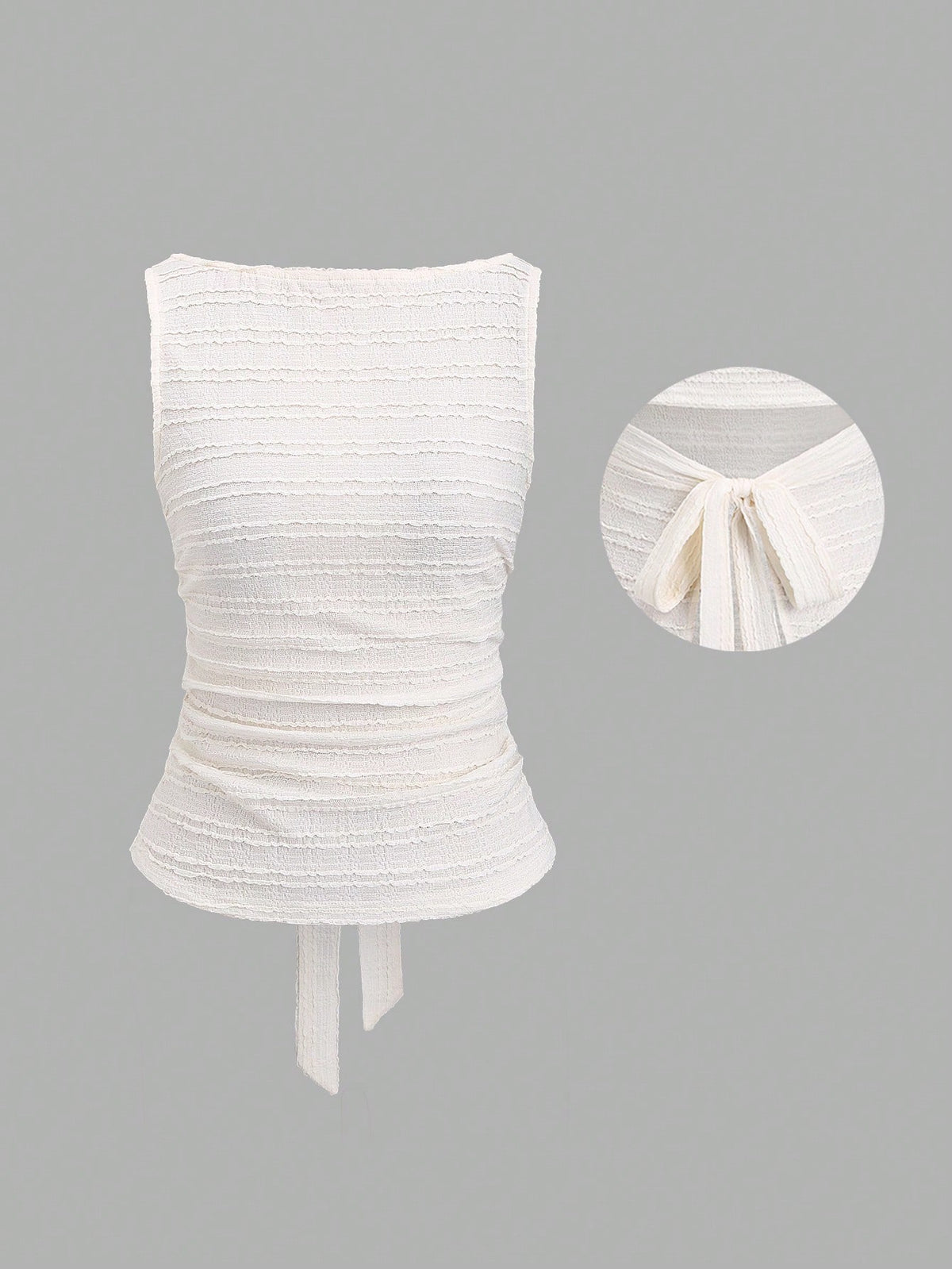 Sweetra Women's Casual Solid Color Backless Camisole For Summer