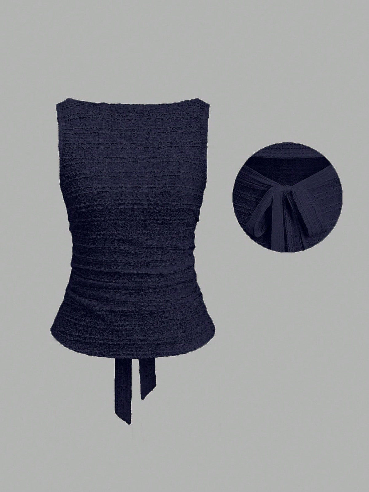 Sweetra Women's Casual Solid Color Backless Camisole For Summer
