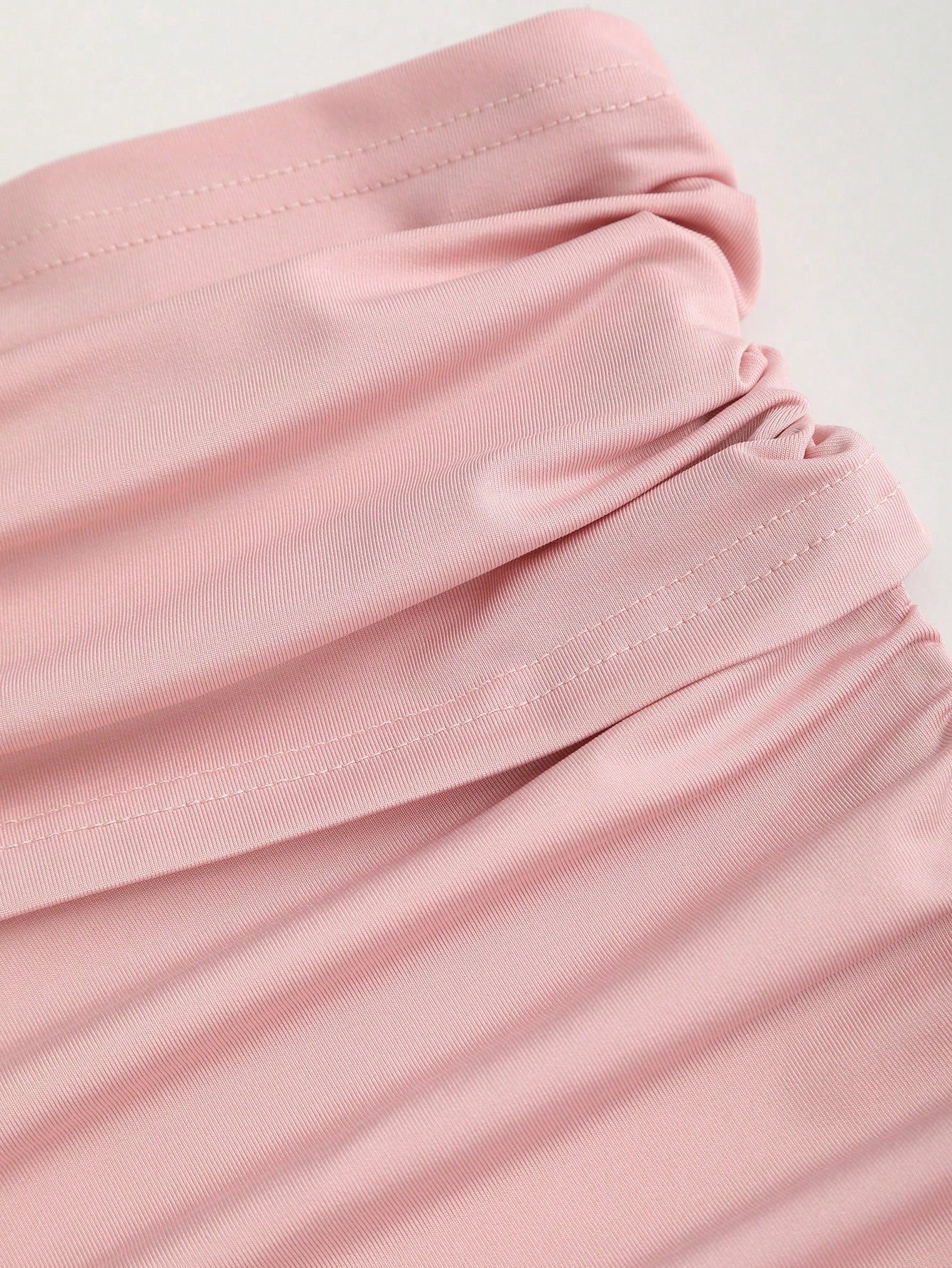 Sweetra Women's Elegant Asymmetrical Hem Long Slanting Shoulder Summer Dress, Pink