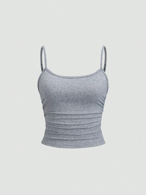 Sweetra Women's Fitted Cami Top, Slim Fit, Layering Sleeveless Top Y2K