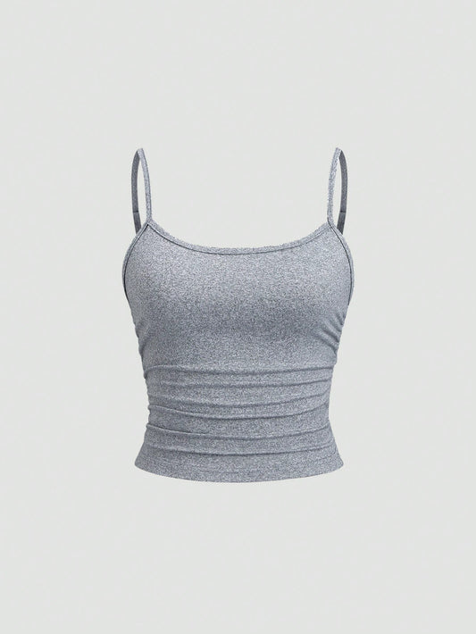 Sweetra Women's Fitted Cami Top, Slim Fit, Layering Sleeveless Top Y2K