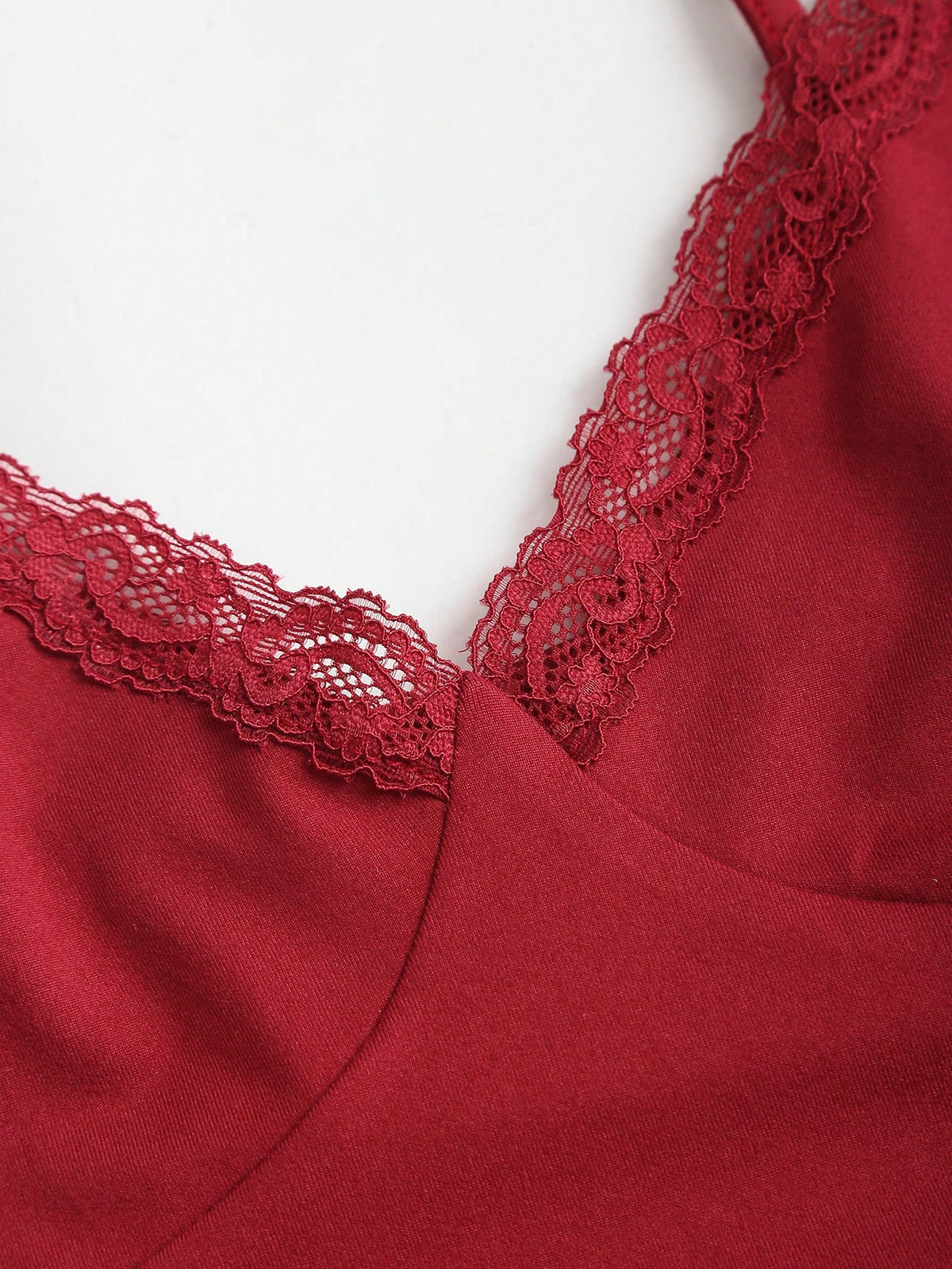 Sweetra Women's Y2K Sexy Lace Trim Ruched 3pcs Set