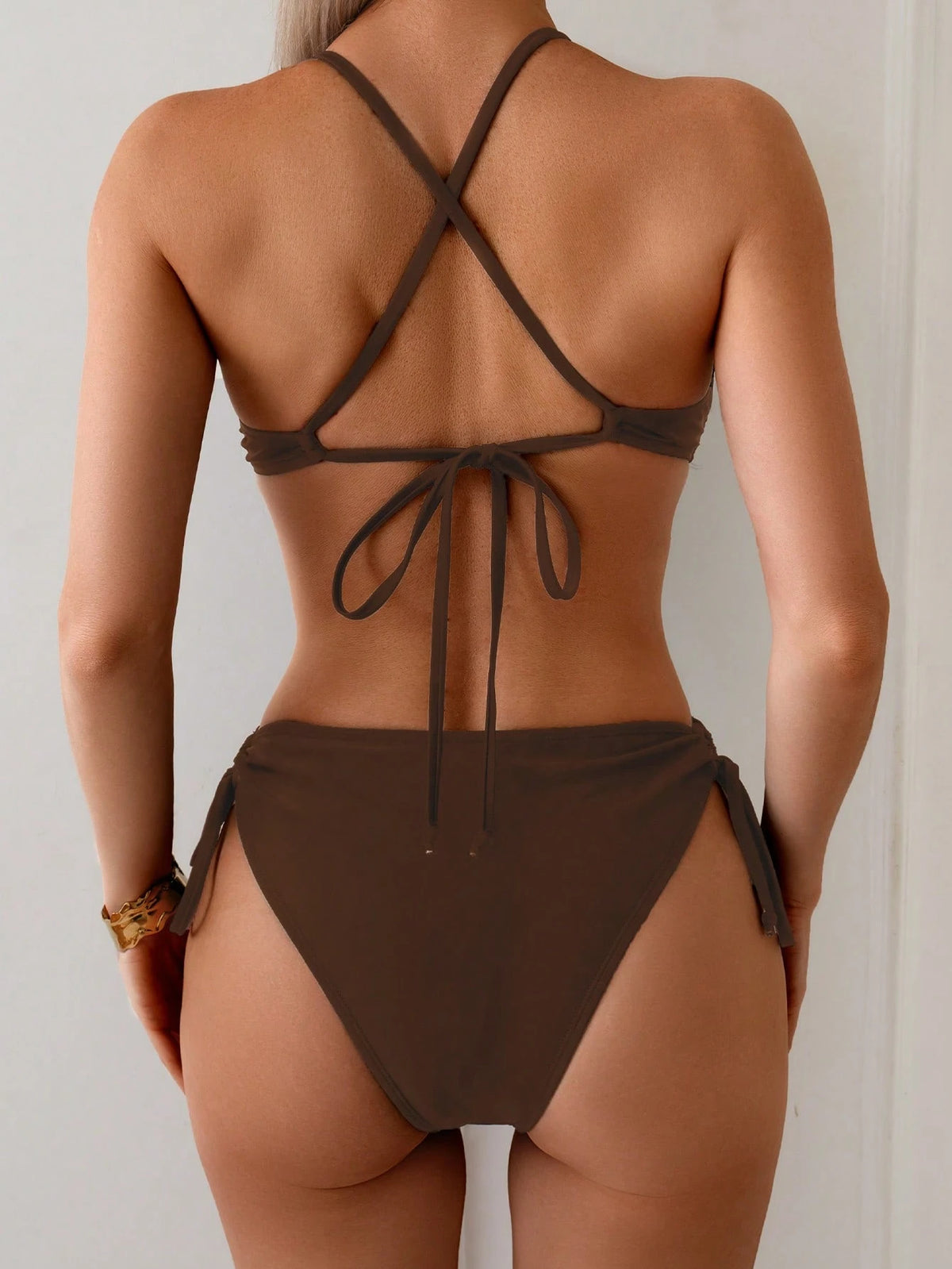 Swim Basics 1pc Women's Solid Black Sexy Slimming One-Piece Monokini Swimsuit For Summer Beach Vacation