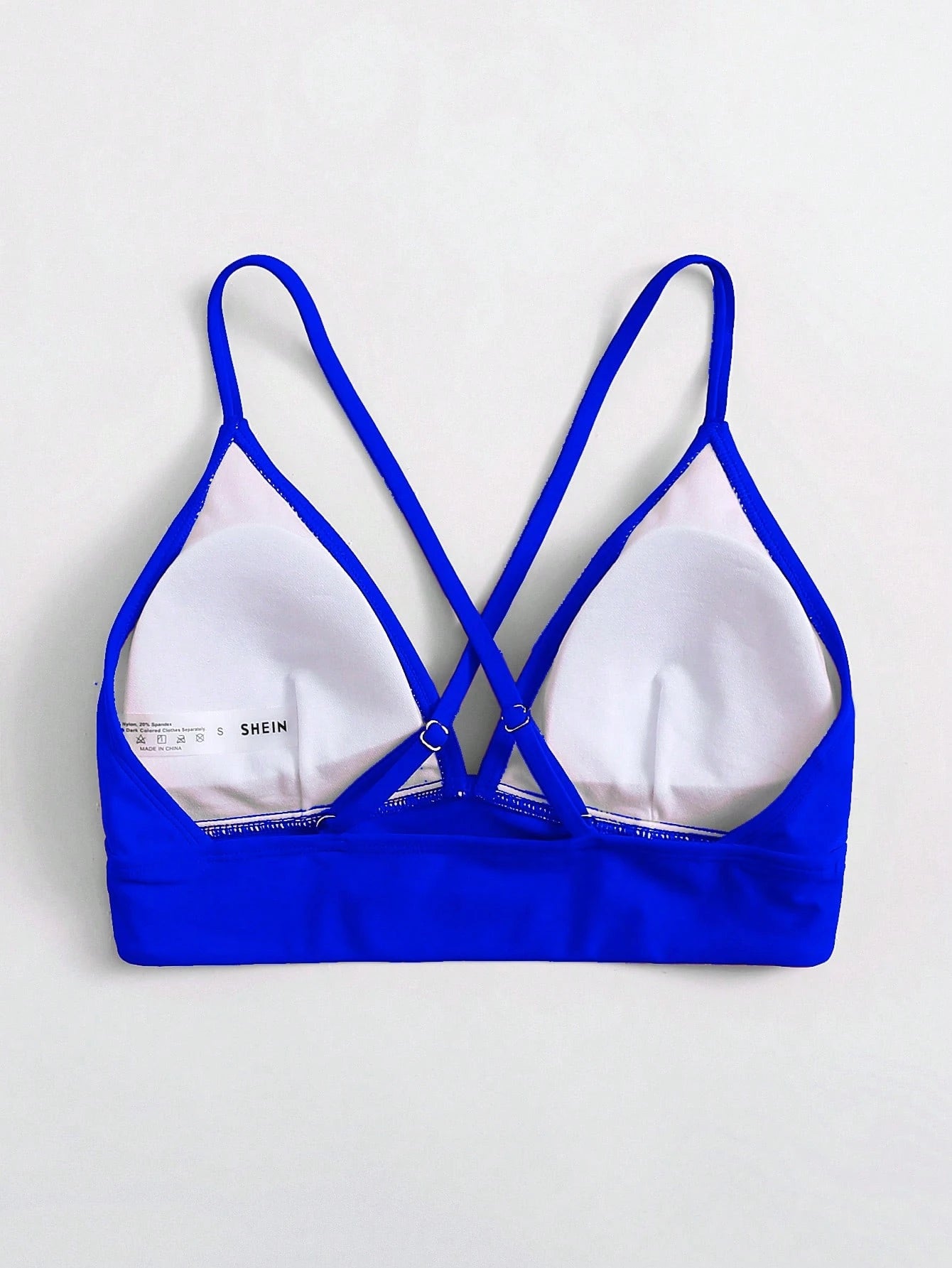 Swim Basics Summer Beach Criss Cross Back Bikini Top