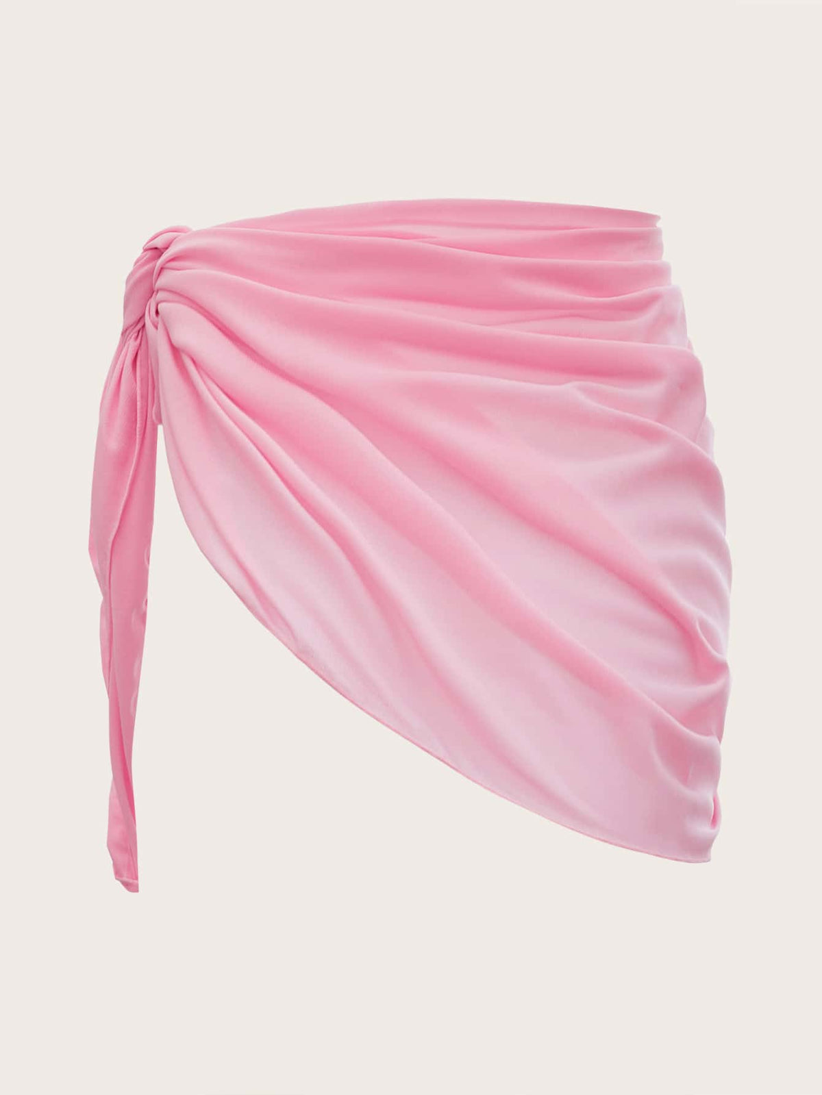 Swim Mod Summer Beach Solid Tie Side Cover Up Skirt