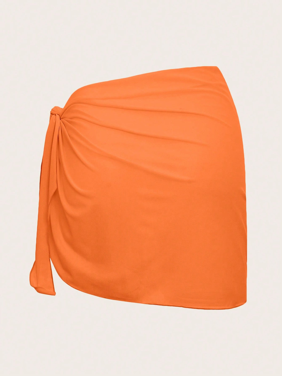 Swim Mod Summer Beach Solid Tie Side Cover Up Skirt