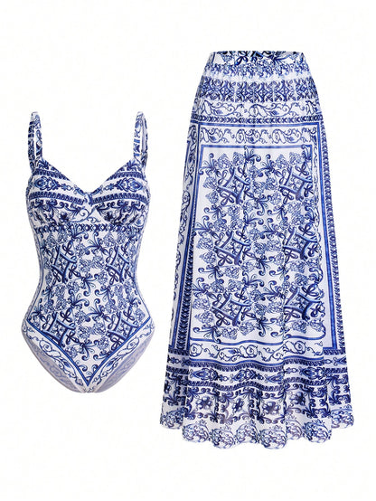 Swim Oasis Oasis Paisley Print Premium 2 Pieces Swimsuit For Summer Beach Vacation