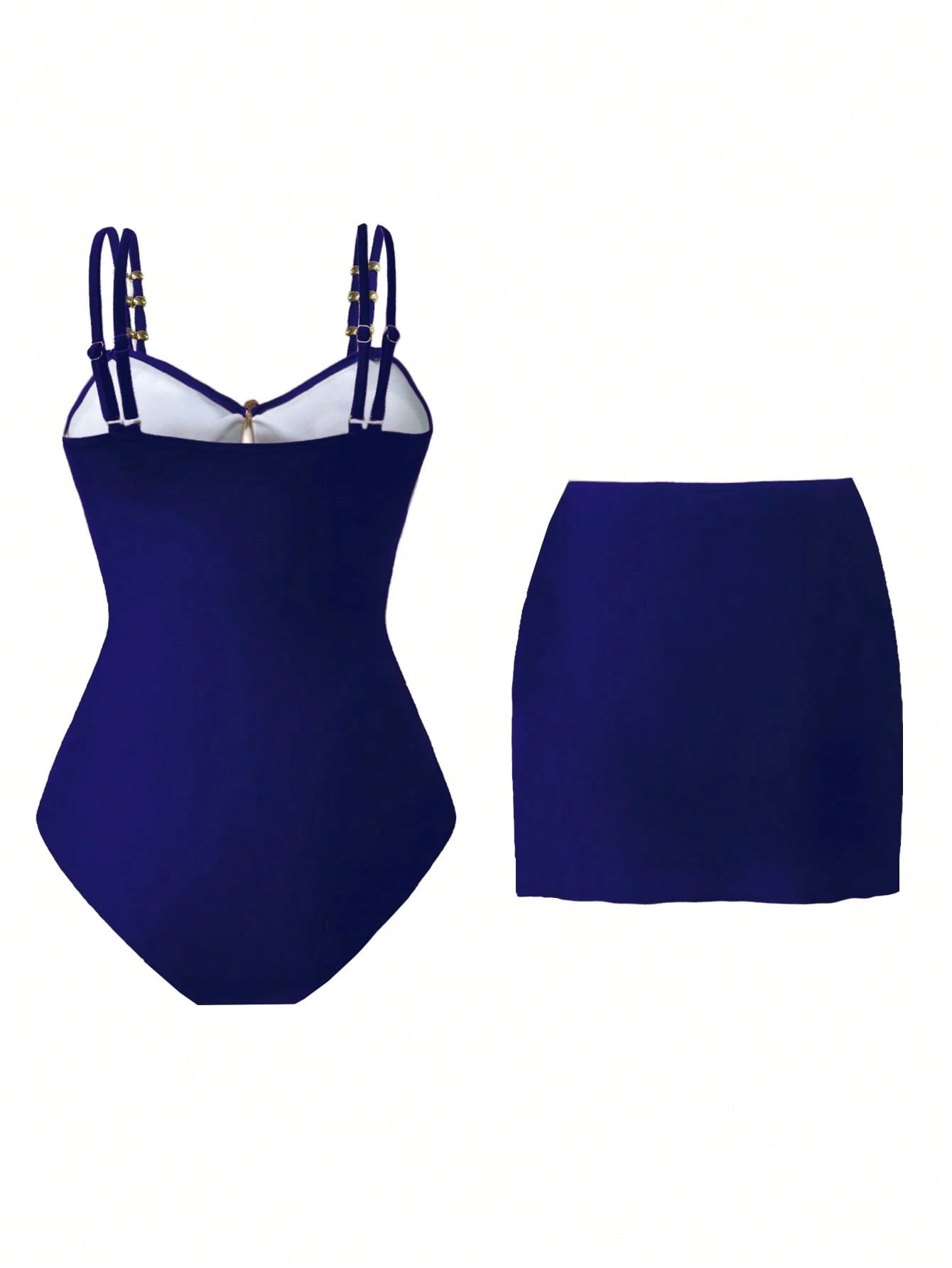 Swim Oasis Royal Blue Summer Tropical Beach Holiday Vacation Women's Cute Pentagram Decor Tummy Control One-Piece Swimsuit,Y2k Pool Outfit Holiday Swimsuits
