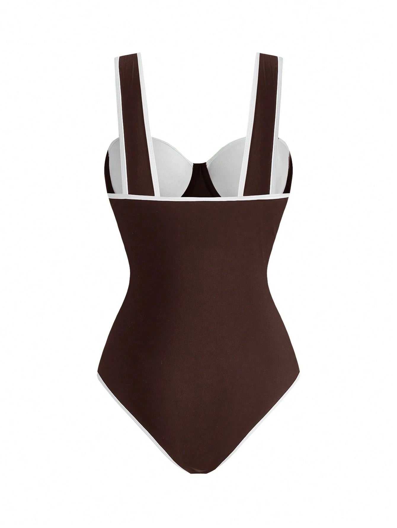 Swim Oasis Women Spring/Summer Beach Swimwear, Solid Colour One-Piece Swimsuit+ Skirt, Going Out Outfit