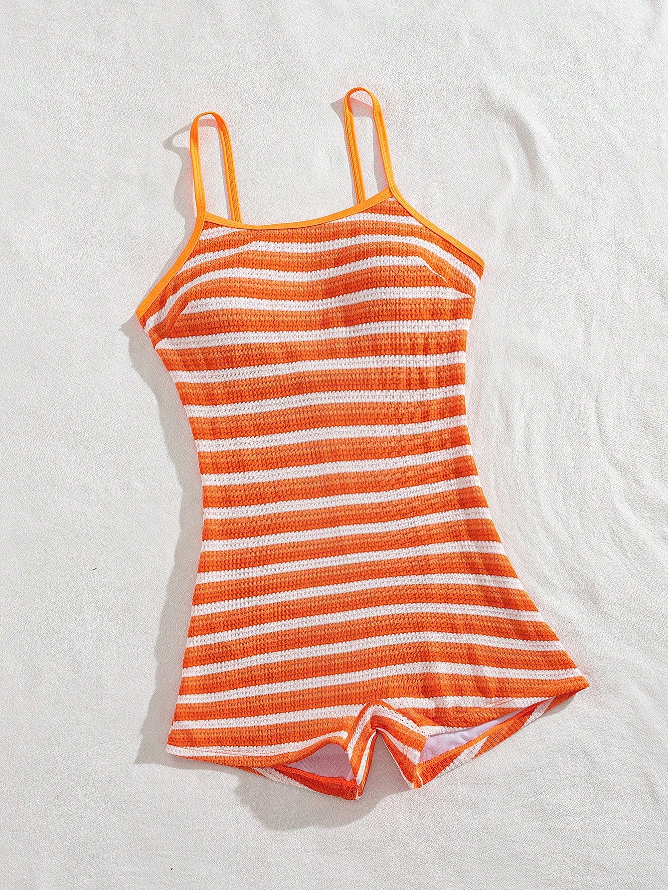 Swim SPRTY Plus Size Women One-Piece Striped Spaghetti Strap Backless Sexy Bikini Swimsuit Beach Sport Summer
