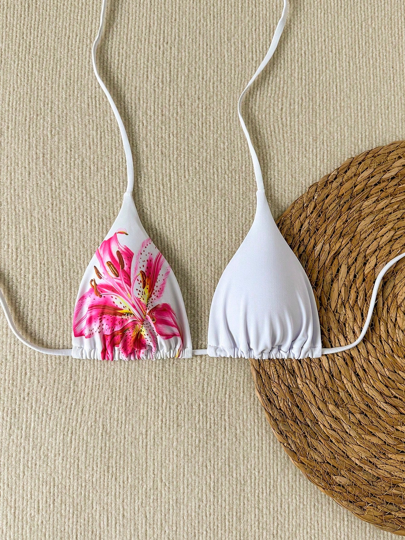 Swim Vcay New Summer Fashion Beachwear: Sexy And Elegant Floral Print Bikini Top – Swimsuits For Woman.Vacation Outfits Women.