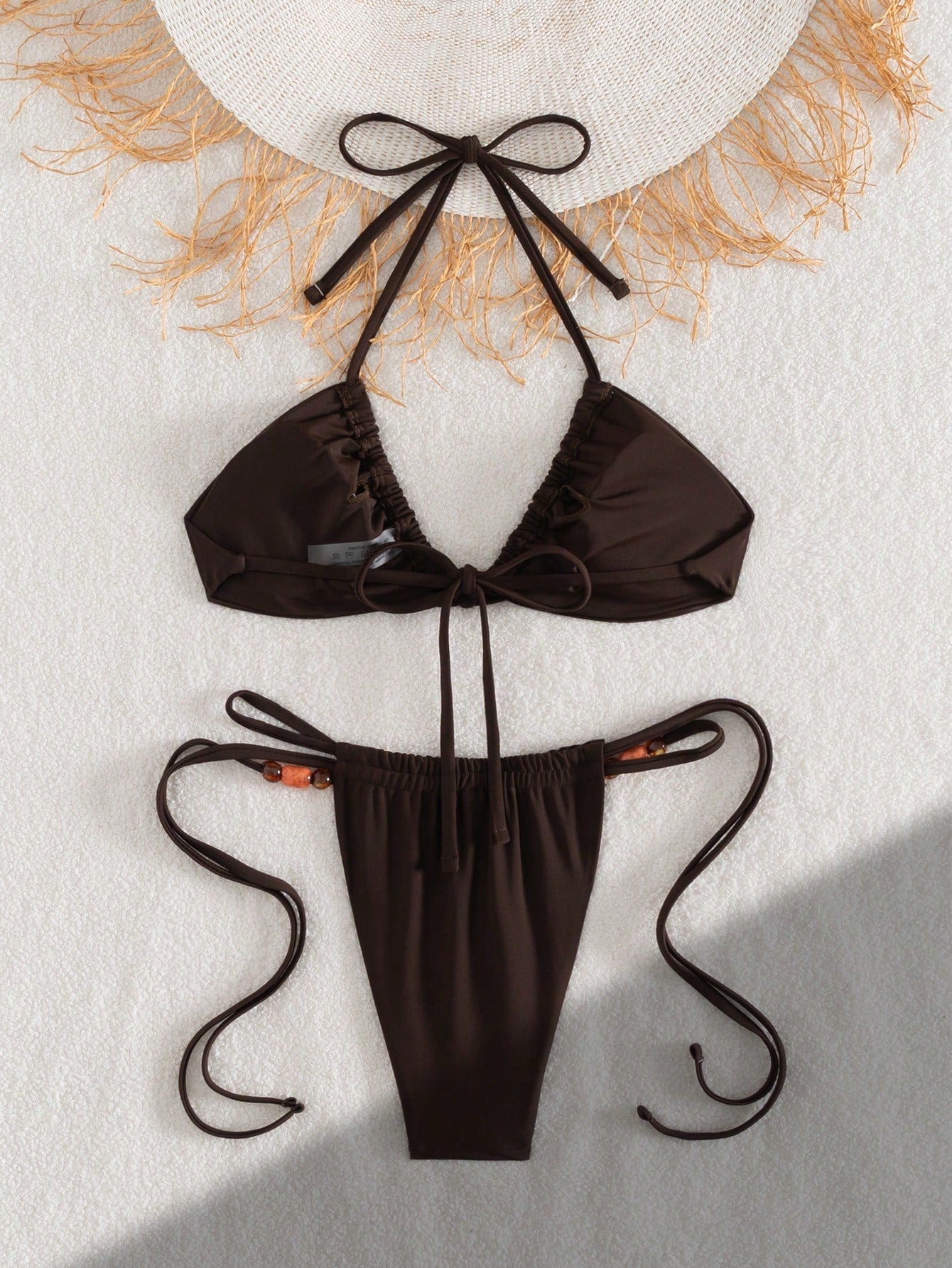 Swim Vcay Spring Summer All-Season Versatile New Women's Swimsuit Set, Knit Holiday Outfit For Party, Beach, New Year, Graduation Ceremony, Classic Color, Sexy Elegant Cute Bikini Set For Beach, Pool