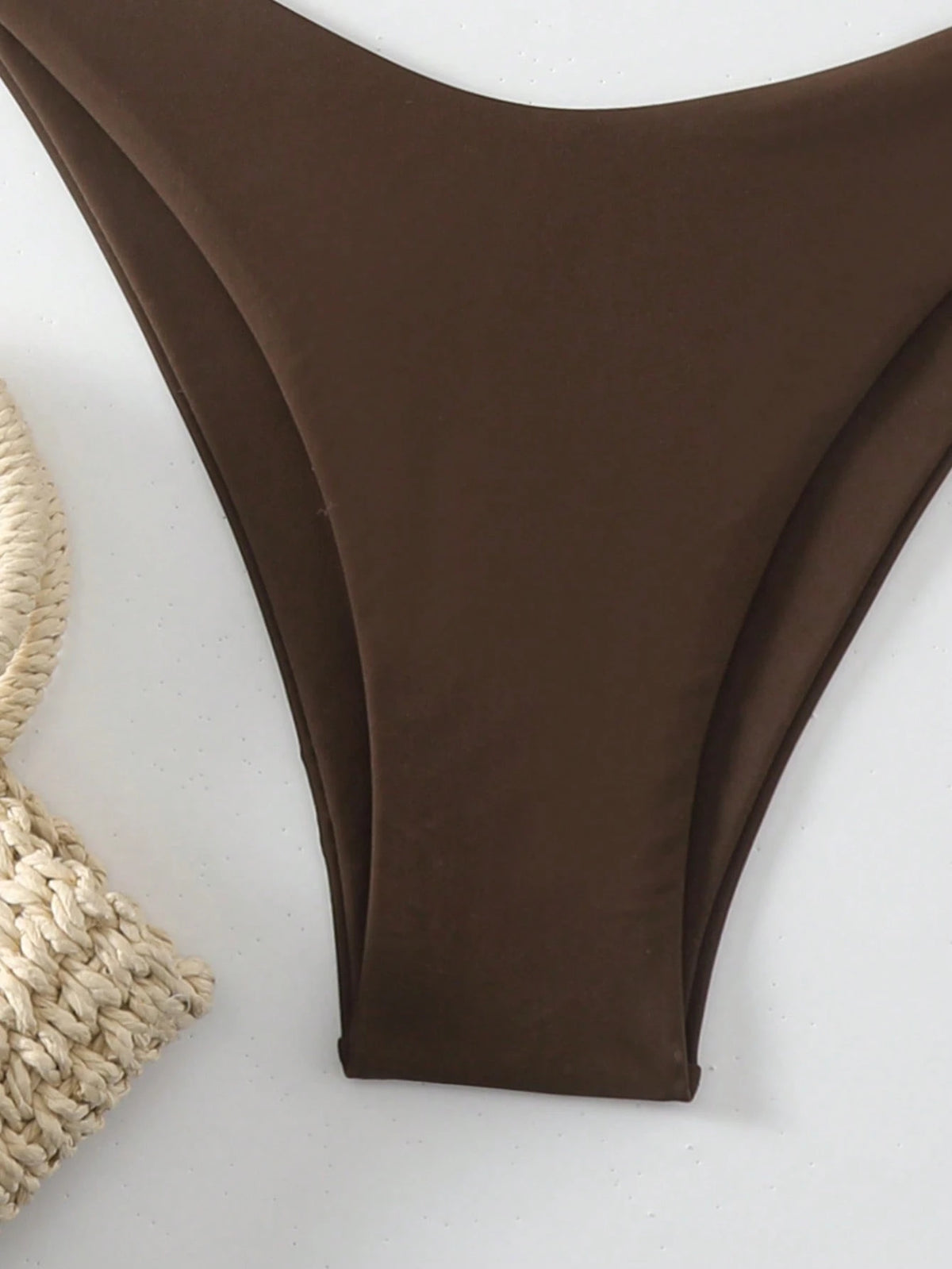 Swim Vcay Women's Solid Color Halter Neck Tie Two Pieces Bikini Set Bathing Suit For Summer Beach
