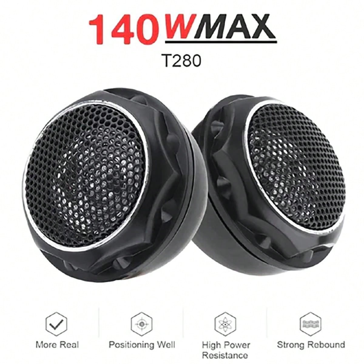 T280 Premium Car Audio Tweeter- High-End In-Car High Frequency Speaker (12V, Crystal Clear Sound Quality) For Upgrading And Enhancing Audio System