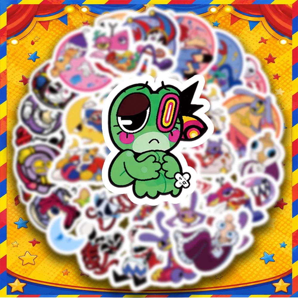 TADC Stickers, SET OF 90pcs, Jax, Ragatha, Caine, Zooble, Gangle, Kinger Stickers, Amazing Digital Stickers, Combination Stickers, Graffiti Stickers For Journal, Water Bottle, Laptop, Suitable For Lug