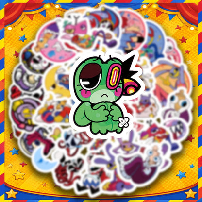 TADC Stickers, SET OF 90pcs, Jax, Ragatha, Caine, Zooble, Gangle, Kinger Stickers, Amazing Digital Stickers, Combination Stickers, Graffiti Stickers For Journal, Water Bottle, Laptop, Suitable For Lug
