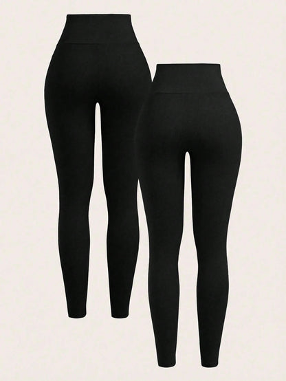 Tall Women's Solid Color Minimalist High Waist Pants, Everyday Wear, Tall Women